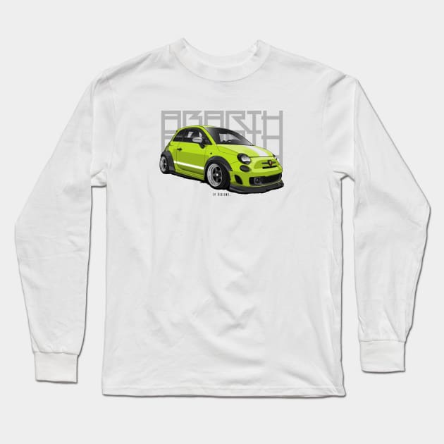 Abarth 500 Long Sleeve T-Shirt by LpDesigns_